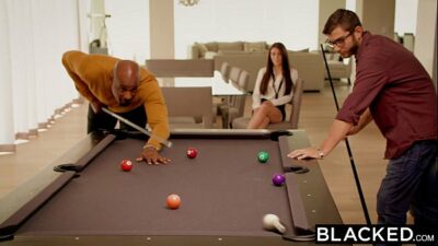 BLACKED Brunette Lana Rhoades First Big Black Cock