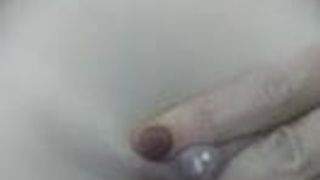 Desi niece playing with her tight pussy and tits