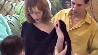 Amazing looking babes from France pleasing multiple cocks
