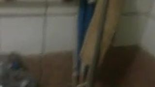 in the bathroom