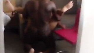 UK Hijabi housewife taking black dick in hotel