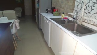 Baking Pizza, Making Blowjob, and Sucking Balls