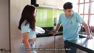 Best and hottest fucked with my horny stepbrother Kember – Porn in Spanish