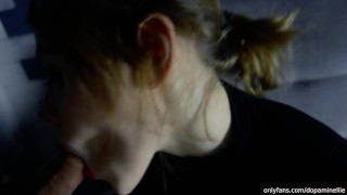 Bloger gives Blowjob to Fanboy –  shows how to suck a dick