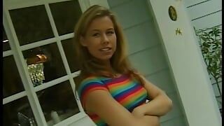 Cute little slut with a small pair of tits gets her pussy pounded hard and deep