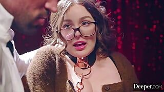 Deeper. Timid Leana is leashed and fucked hard by dom Maximo