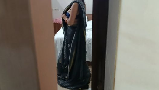 Desi Indian hot sexy Bhabhi Changing Saree fucked hard by her devar when my stepbrother was not in home Hindi audio