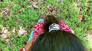 Fuck my boyfriend ..in my garden