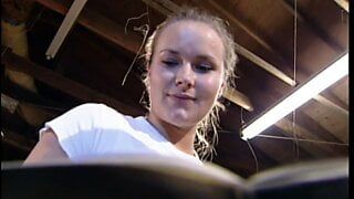 Horny young blonde getting banged