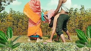 My husband's friend fucked me and my stepsister in the jungle by making us doggy