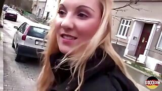Naughty Blonde’s Hot Car Action