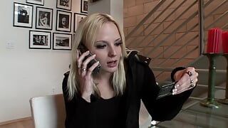 Slim and tattooed blonde babe gets fucked hard by a BBC