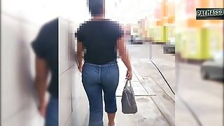 Street Girl, I Don’t Have Enough to Pay Her Debt and I Ended up Fucking a Strange Man Until He Makes Him Cum