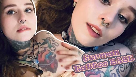 Sultry Tattooed Babe with Enormous Breasts Masturbates to Orgasmic Bliss!